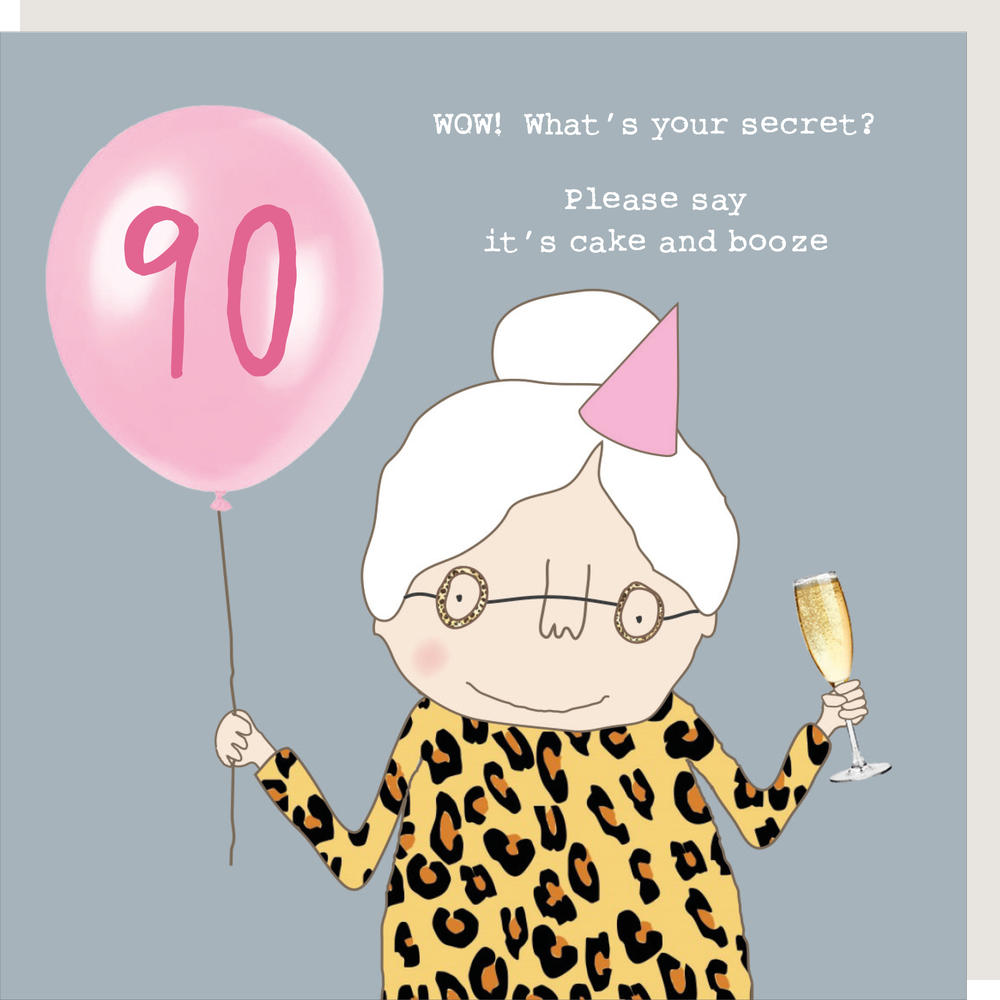 Rosie Made A Thing Whats Your Secret Female 90th Birthday Card Cards